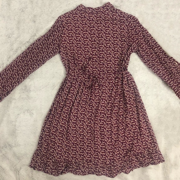 Burgundy button up flowy dress - Picture 9 of 10